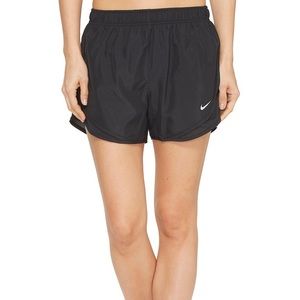 Solid Black Nike Dry Tempo Running Shorts